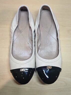 Cole Haan sz 7B Leather Cap Toe Ballet Flats